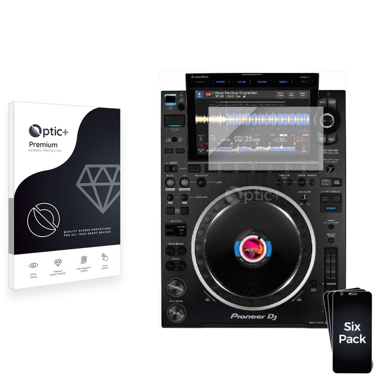 6pk Optic+ Premium Film Screen Protectors for Pioneer CDJ 3000 (Kreis)