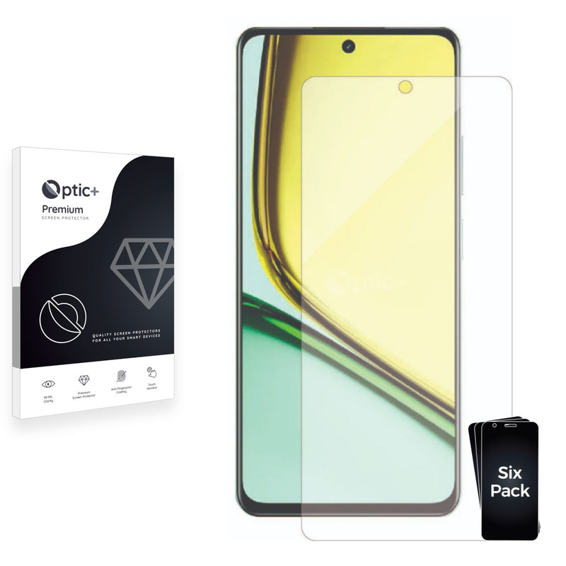 6pk Optic+ Premium Film Screen Protectors for realme C67