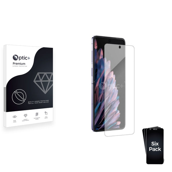 6pk Optic+ Premium Film Screen Protectors for Oppo Find N2 Flip