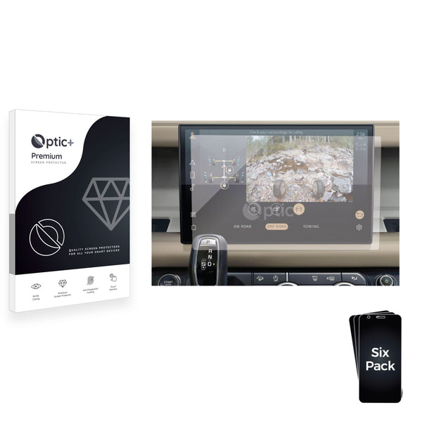 6pk Optic+ Premium Film Screen Protectors for Land Rover Defender 2023