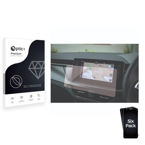 6pk Optic+ Premium Film Screen Protectors for Skoda Kamiq 2021