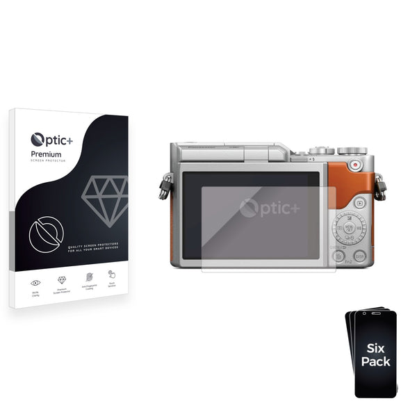 6pk Optic+ Premium Film Screen Protectors for Panasonic Lumix DC-GX880K