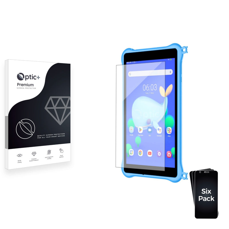 6pk Optic+ Premium Film Screen Protectors for Blackview Tab 5 Kids