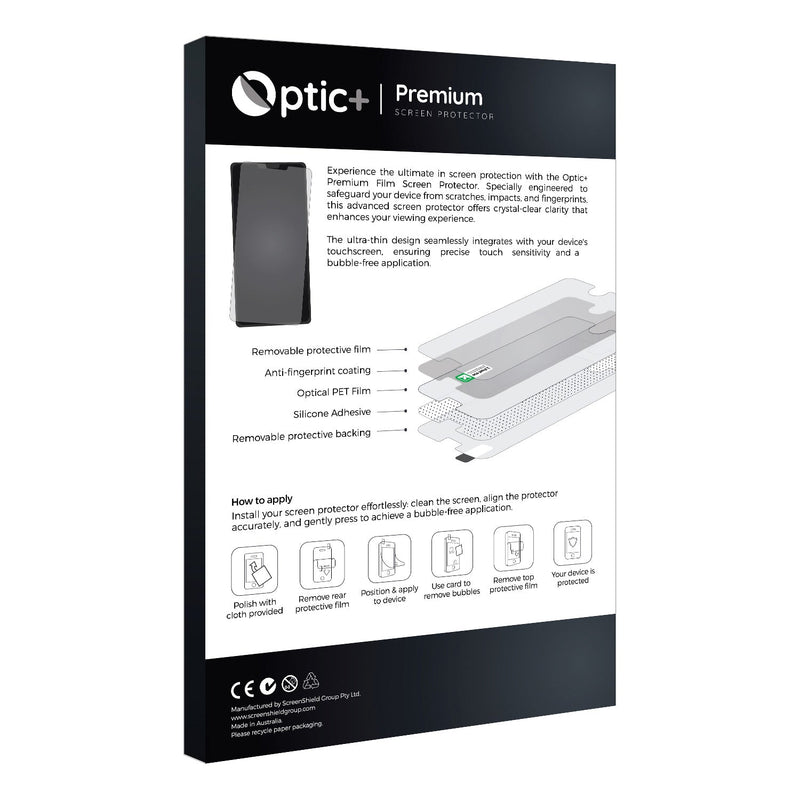6pk Optic+ Premium Film Screen Protectors for Samsung Galaxy A8 2018