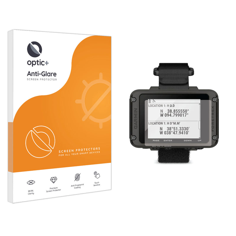 Optic+ Anti-Glare Screen Protector for Garmin Foretrex 801