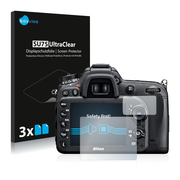 6x Savvies SU75 Screen Protector for Nikon D7100