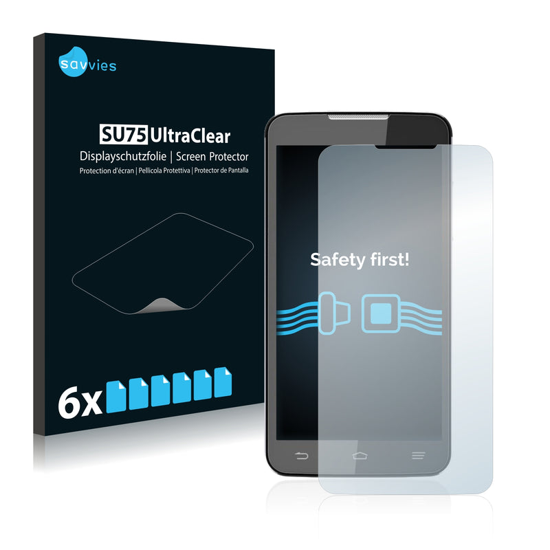 6x Savvies SU75 Screen Protector for ZTE Grand Memo