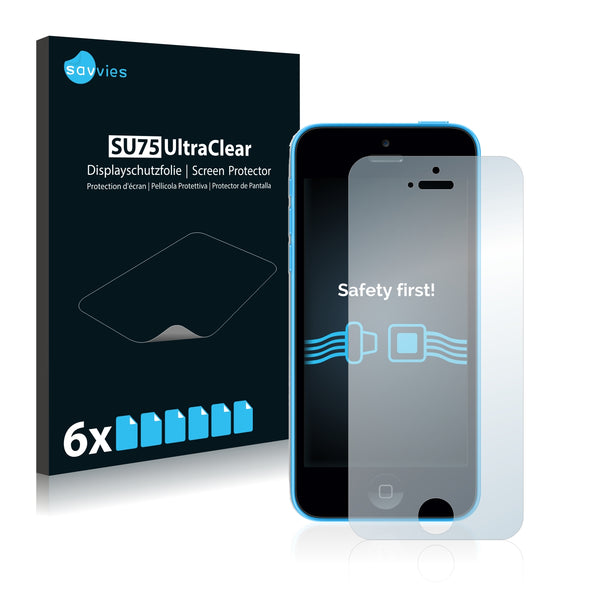 6x Savvies SU75 Screen Protector for Apple iPhone 5C