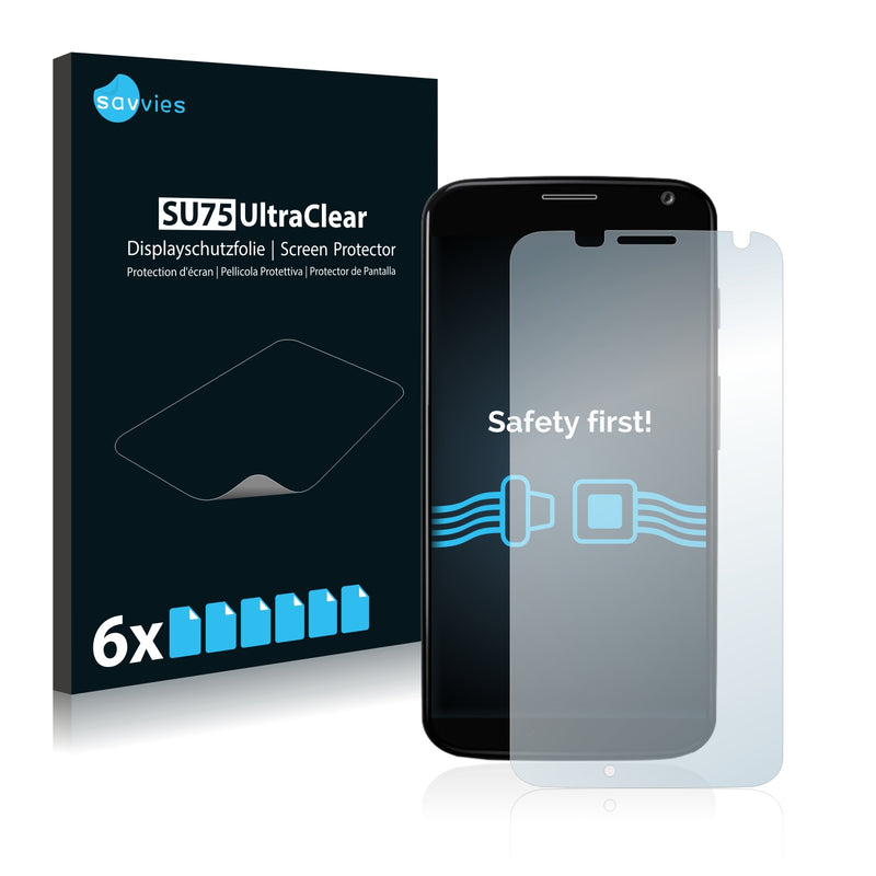 6x Savvies SU75 Screen Protector for Motorola Moto X 2013