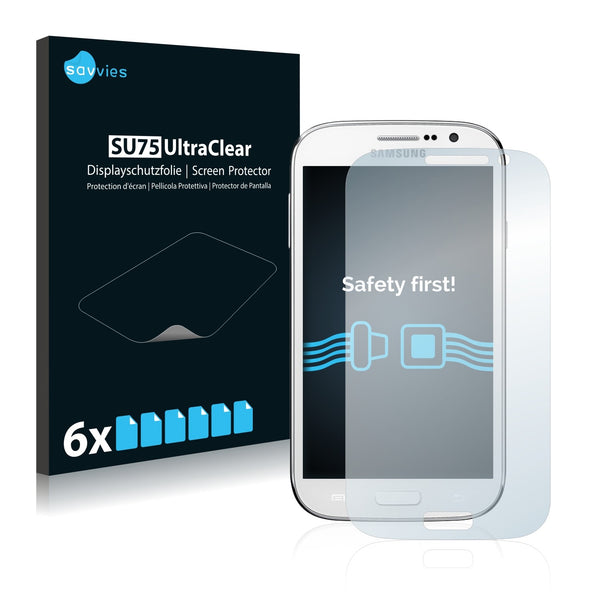 6x Savvies SU75 Screen Protector for Samsung GT-I9060