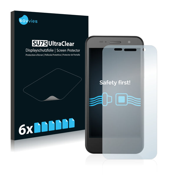 6x Savvies SU75 Screen Protector for ZTE Blade Apex 2