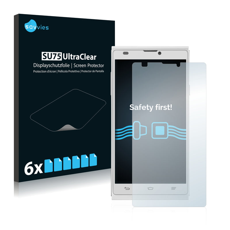 6x Savvies SU75 Screen Protector for ZTE Blade L2