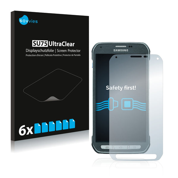 6x Savvies SU75 Screen Protector for Samsung Galaxy S5 Active