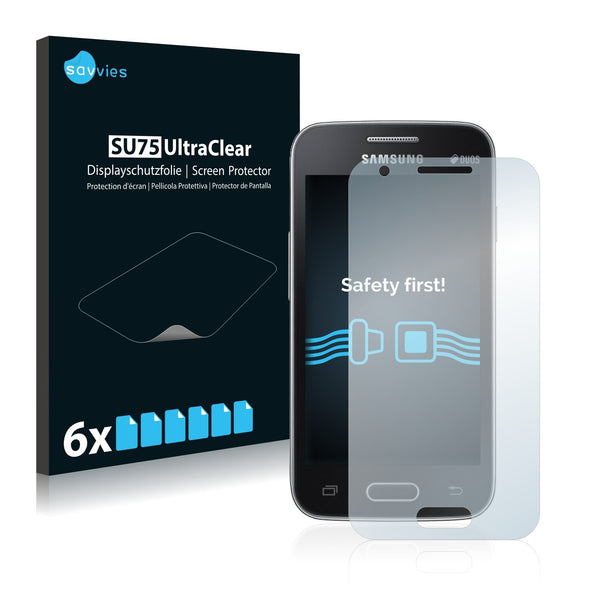 6x Savvies SU75 Screen Protector for Samsung Galaxy Trend II Duos S7572