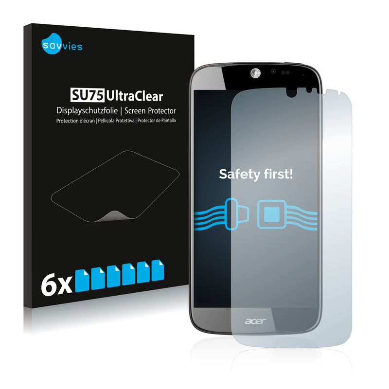 6x Savvies SU75 Screen Protector for Acer Liquid Jade Plus