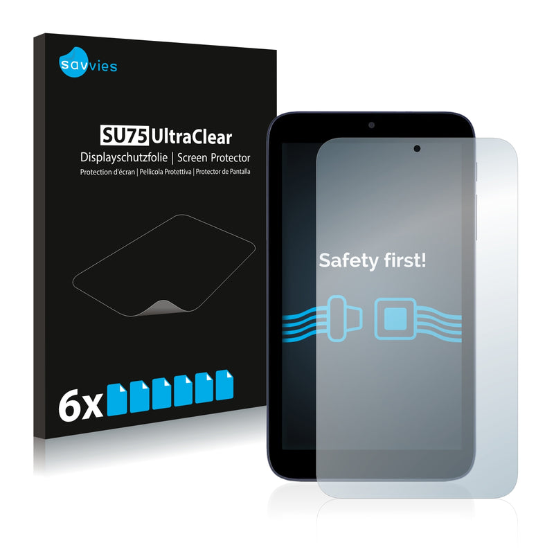 6x Savvies SU75 Screen Protector for Alcatel One Touch Pixi 7