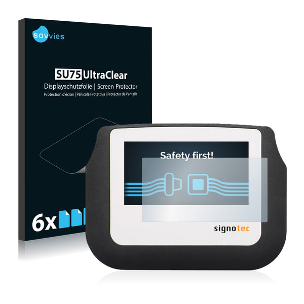 6x Savvies SU75 Screen Protector for Signotec Signature Pad Sigma