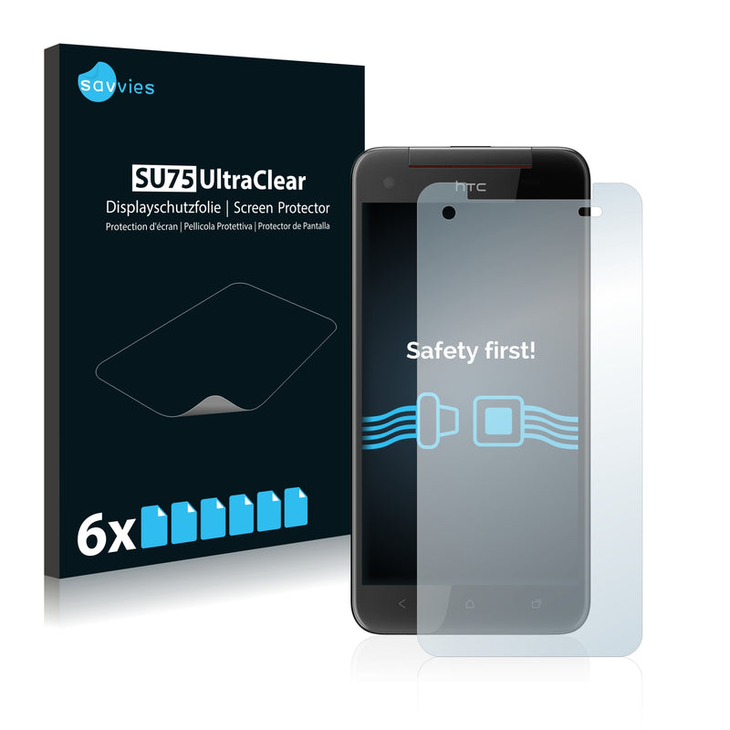 6x Savvies SU75 Screen Protector for HTC Butterfly 3 2012