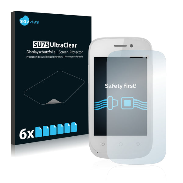 6x Savvies SU75 Screen Protector for Brondi Victory 4