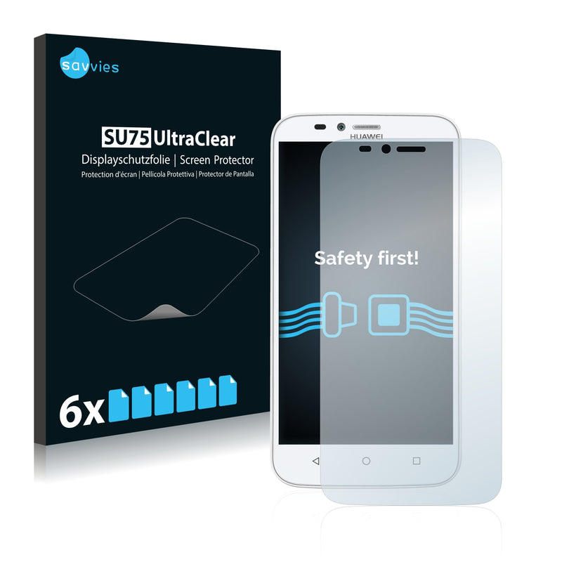 6x Savvies SU75 Screen Protector for Huawei Y625