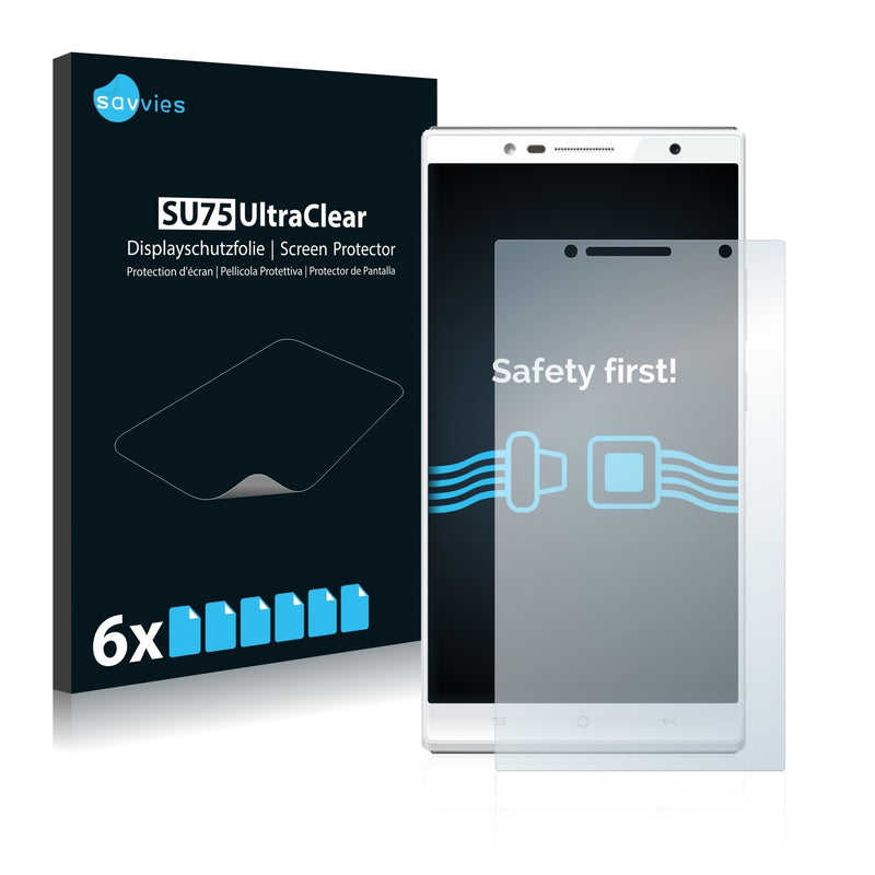 6x Savvies SU75 Screen Protector for Oppo U3