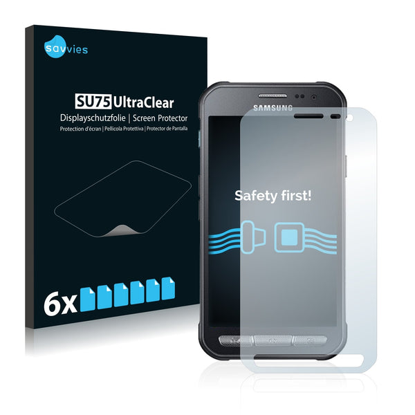 6x Savvies SU75 Screen Protector for Samsung Galaxy Xcover 3