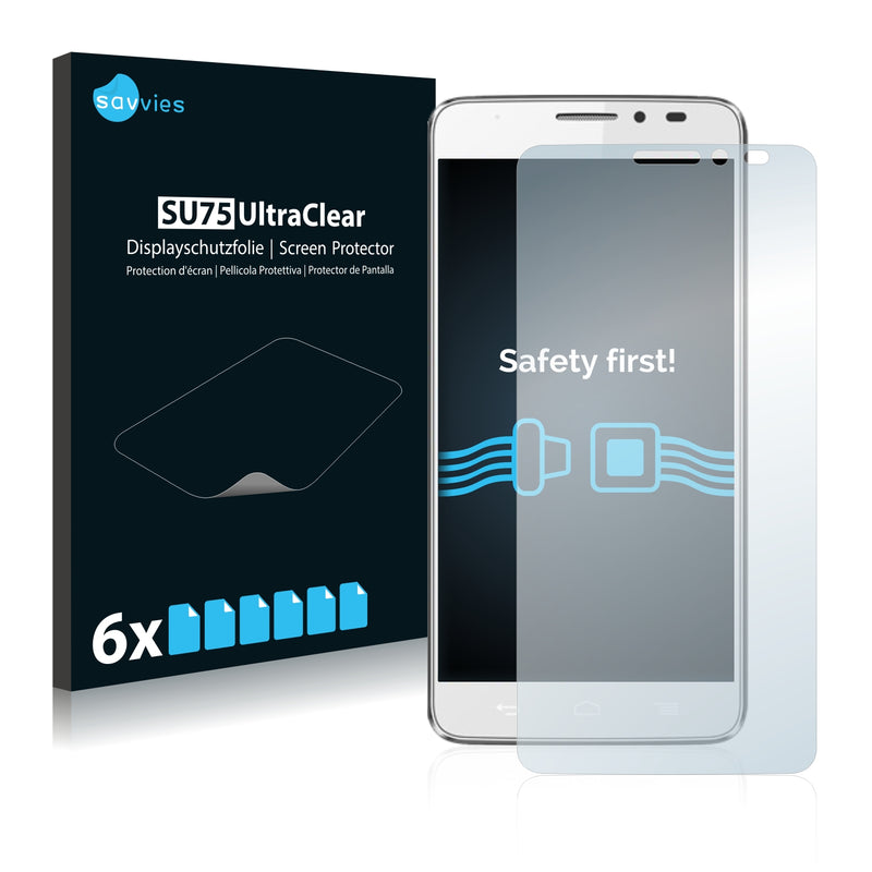 6x Savvies SU75 Screen Protector for General Mobile Discovery II