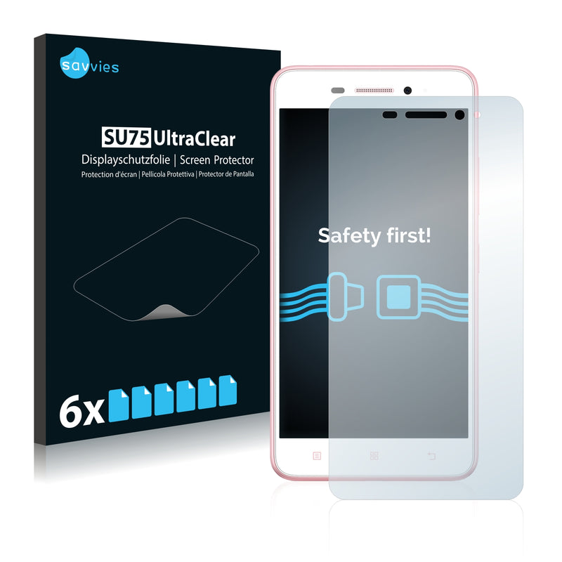 6x Savvies SU75 Screen Protector for Lenovo S60