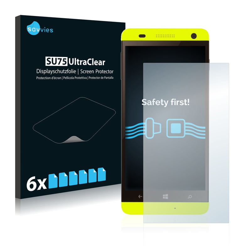 6x Savvies SU75 Screen Protector for Kazam Thunder 450W