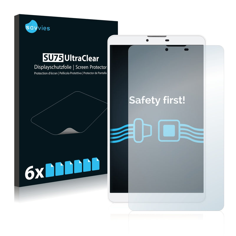 6x Savvies SU75 Screen Protector for Teclast P80 3G (Cam left)