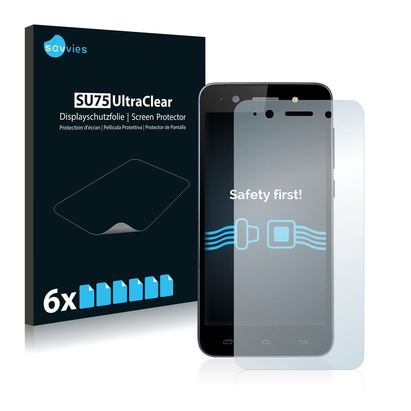 6x Savvies SU75 Screen Protector for Prestigio Grace X5