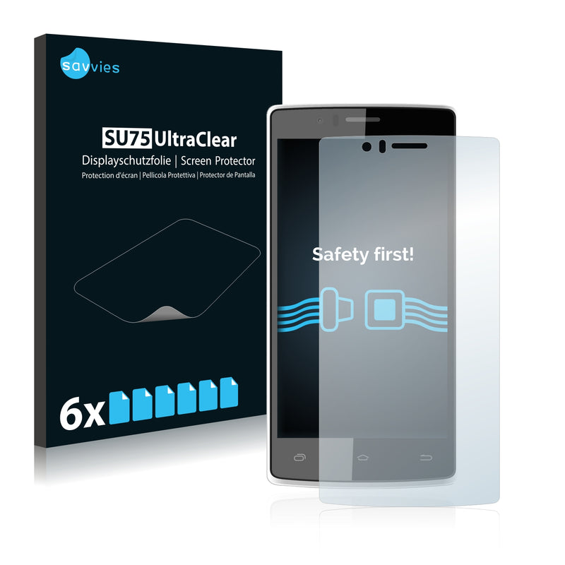 6x Savvies SU75 Screen Protector for Archos 50d Helium