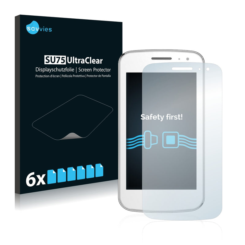 6x Savvies SU75 Screen Protector for Switel Jazz S47D (Cam right)