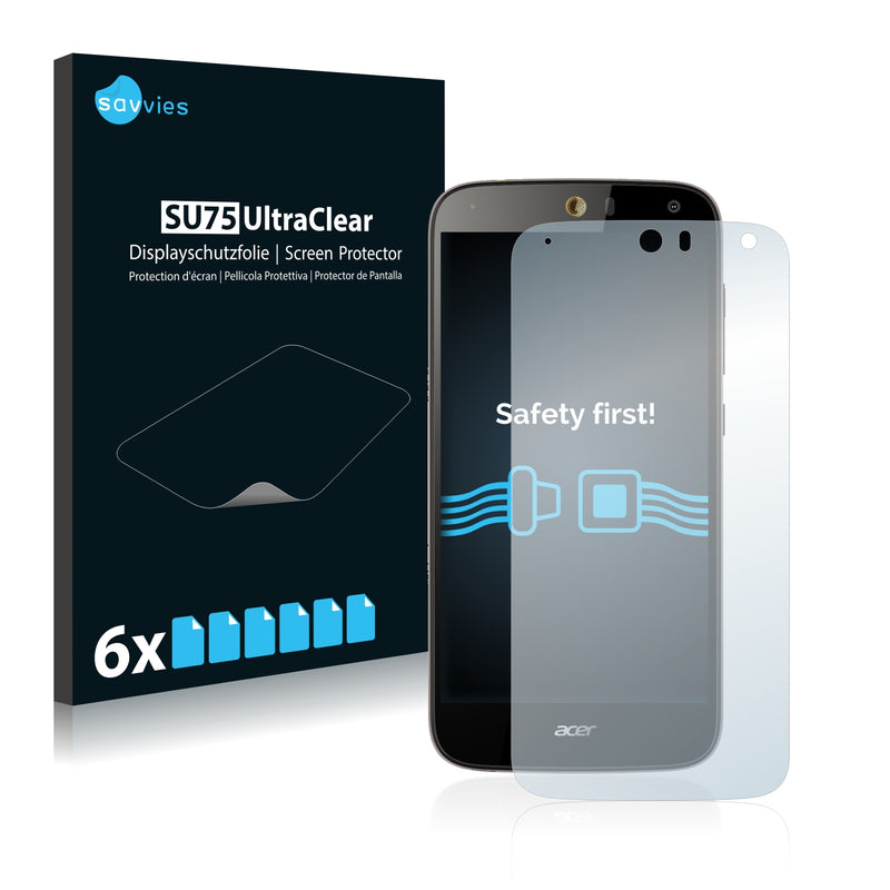 6x Savvies SU75 Screen Protector for Acer Liquid Z630S