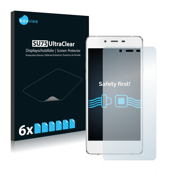 6x Savvies SU75 Screen Protector for BLU Vivo Air LTE 2015
