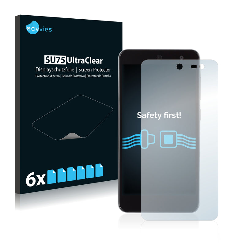 6x Savvies SU75 Screen Protector for Wileyfox Swift