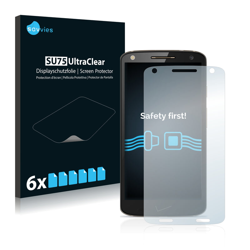 6x Savvies SU75 Screen Protector for Motorola Droid Turbo 2