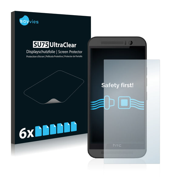 6x Savvies SU75 Screen Protector for HTC One M9e