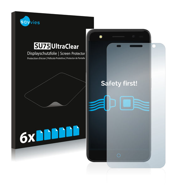 6x Savvies SU75 Screen Protector for ZTE Blade V7