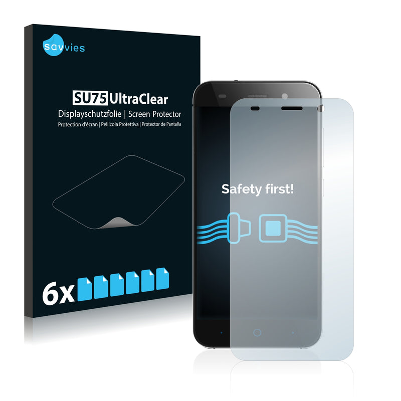 6x Savvies SU75 Screen Protector for ZTE Blade L6
