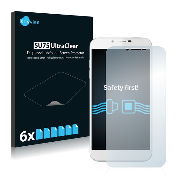 6x Savvies SU75 Screen Protector for Hisense D2