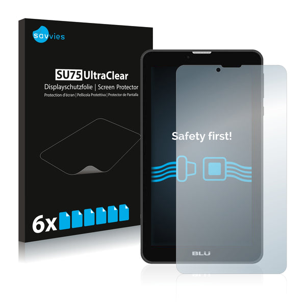 6x Savvies SU75 Screen Protector for BLU Touchbook M7