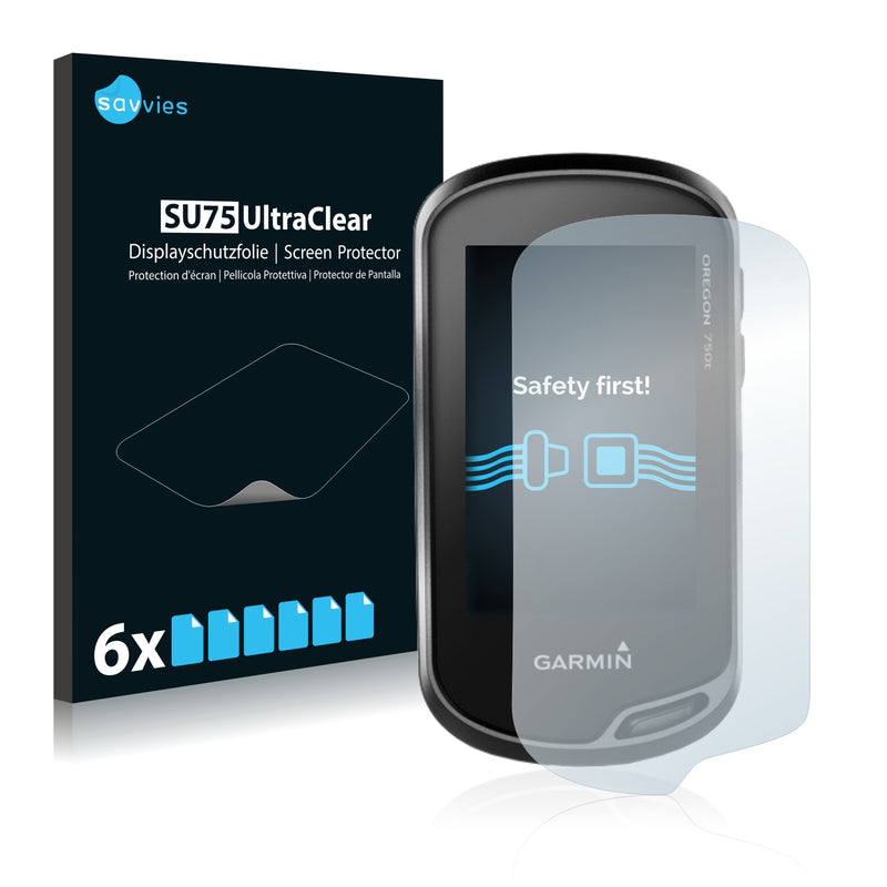 6x Savvies SU75 Screen Protector for Garmin Oregon 750t