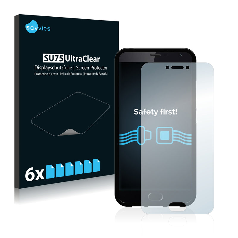 6x Savvies SU75 Screen Protector for Meizu MX6