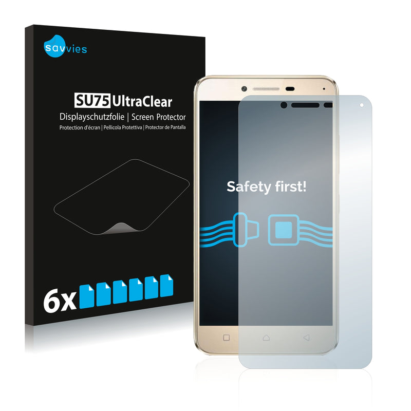 6x Savvies SU75 Screen Protector for Lenovo Vibe K5