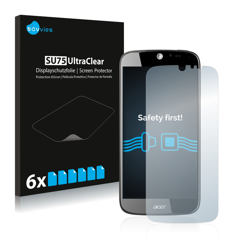 6x Savvies SU75 Screen Protector for Acer Liquid Jade S55