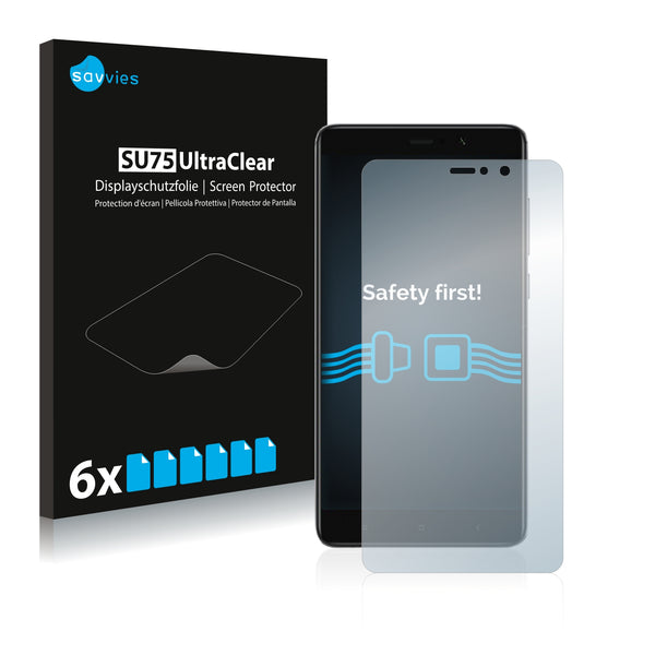 6x Savvies SU75 Screen Protector for Xiaomi Mi 5S Plus