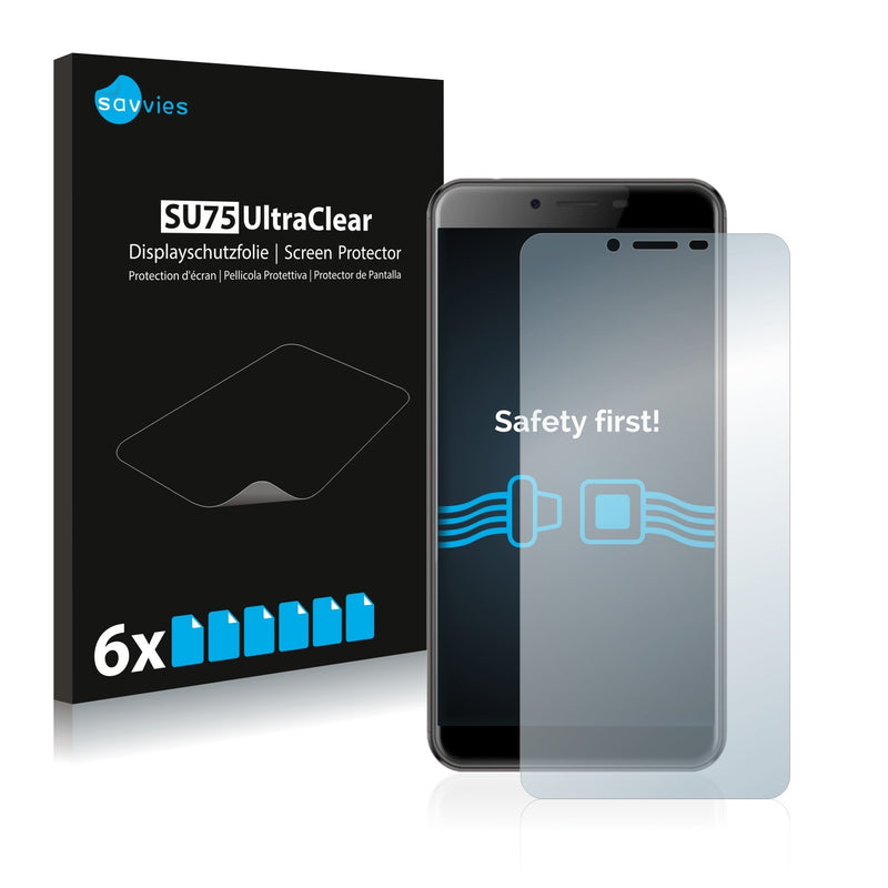 6x Savvies SU75 Screen Protector for Oukitel U15S