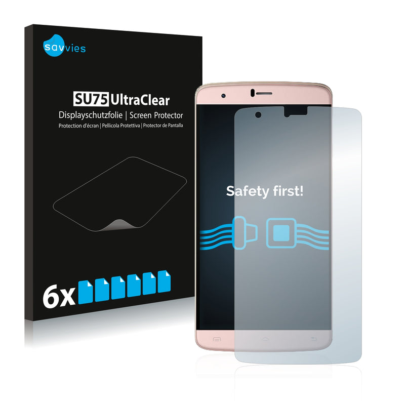 6x Savvies SU75 Screen Protector for iNew U9 Plus