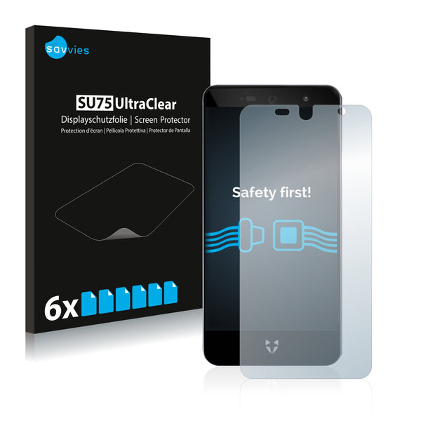 6x Savvies SU75 Screen Protector for Wileyfox Swift 2X